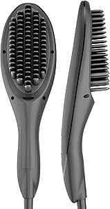 RushBrush S3 فرشة فرد الشعر – Hair Straightening Brush مع حرارة قابلة للتعديل وقفل أمان
