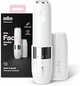 براون Braun FS1000 جهاز إزالة شعر الوجه صغير – Face Mini Hair Remover مع SmartLight