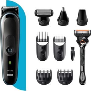 براون Braun MGK5380 9-in-1 ماكينة حلاقة و تشذيب - Body Groomer & Beard Trimmer للجسم والوجه والأنف