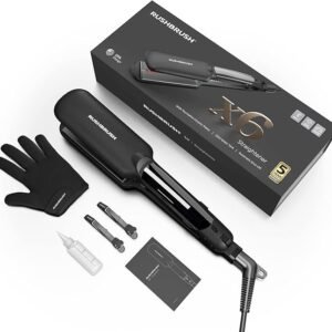 RushBrush X6 مكواة فرد الشعر – Steam + Infrared + Tourmaline Plates مع إعدادات حرارة متعددة حتى 235° (Copy)